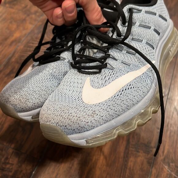 Nike Air Max with flash Technology women’s size 10 in GUC bluish grey running - Picture 4 of 9